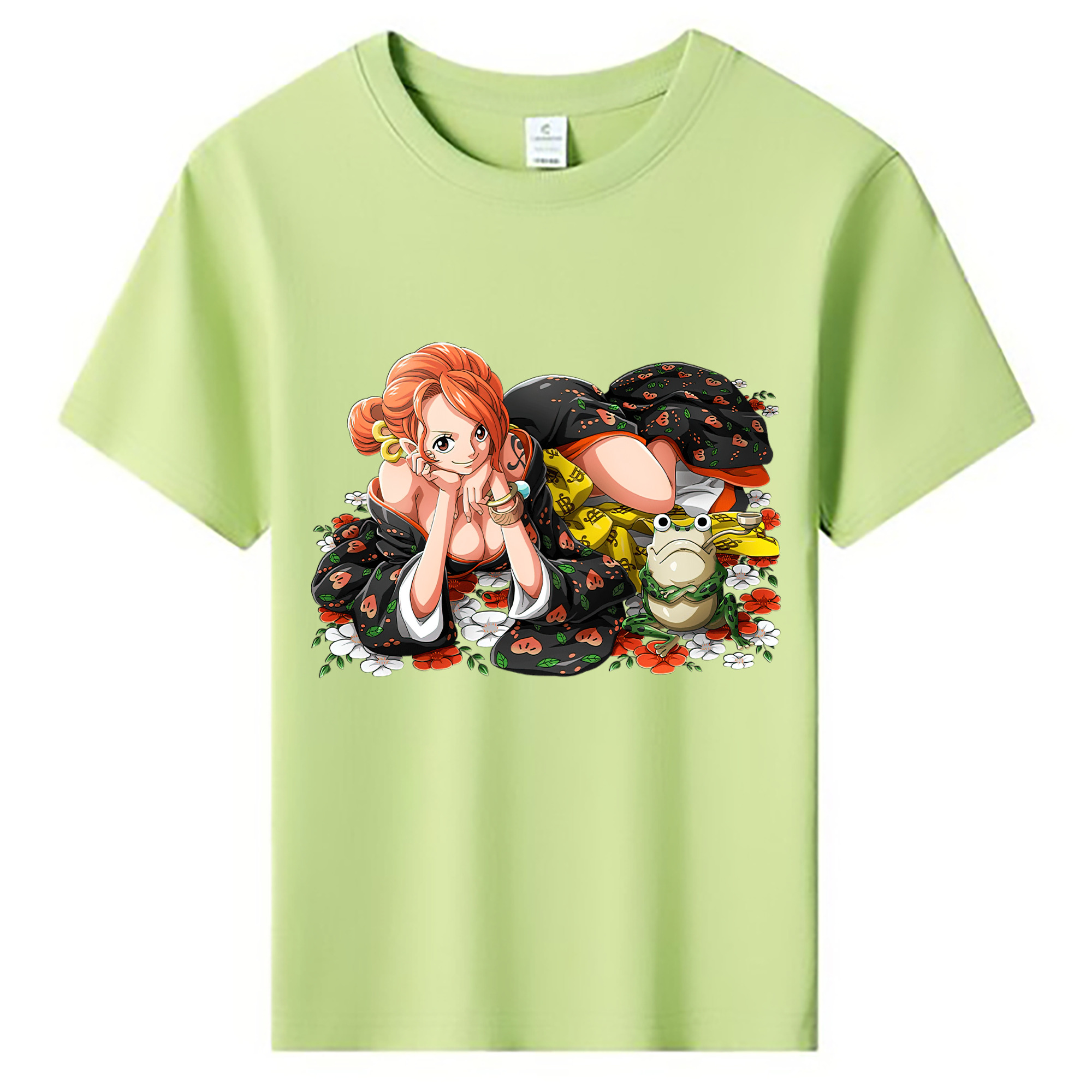 （画像用） ワンピース ナミ ONE PIECE Nami 綿100％キッズTシャツ（フロントプリント）